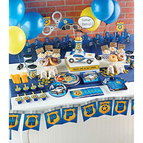 Creative Party PC329385 Luncheon Napkin Police Party Theme Lunch Napkins-16 pcs, Paper, Multicolor